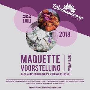 Ontwerpen bloemencorso Loenhout 2018